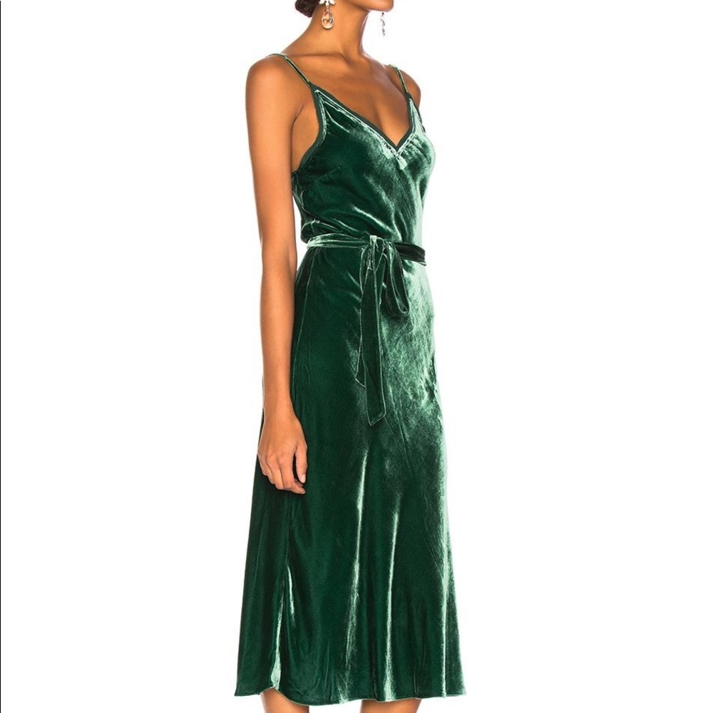 Frame Velvet Slip Dress